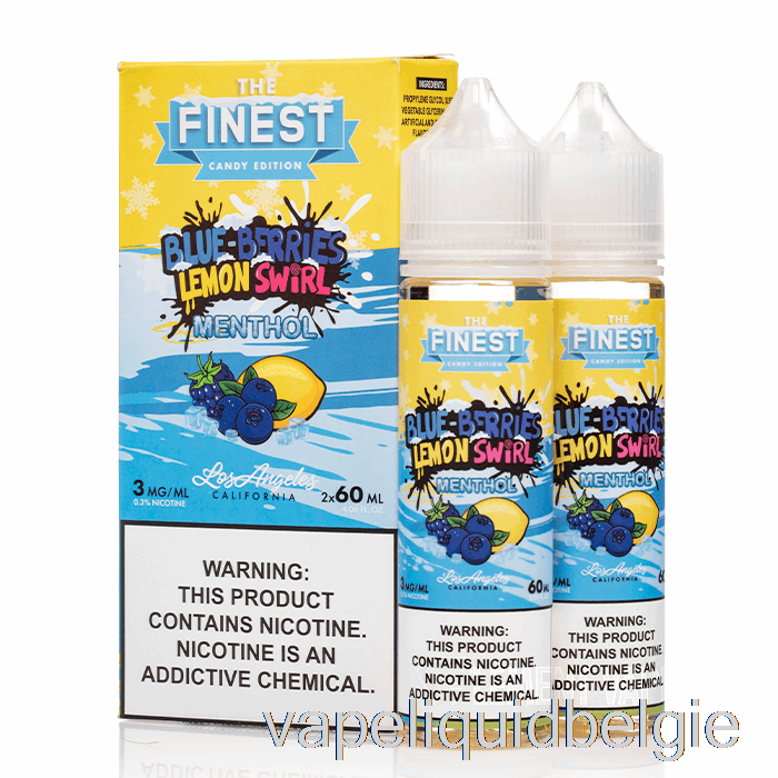 Vape Smaken Bosbessen Citroen Swirl Menthol - De Fijnste Snoepeditie - 120ml 3mg